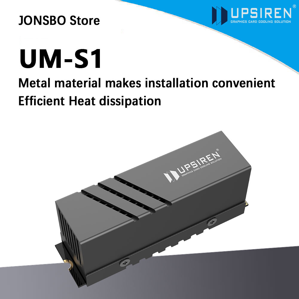 Aluminium Extrusion - UPSIREN UM-S1 2280 Black SSD Heatsink/Aluminum