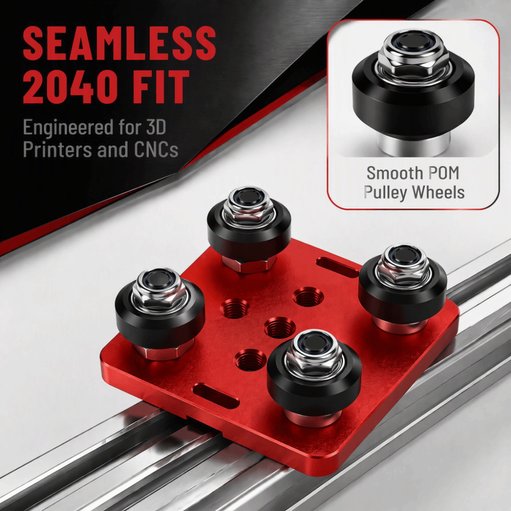 2pcs set Lightweight Design Al - V Slot Wheel ulasan dan harga