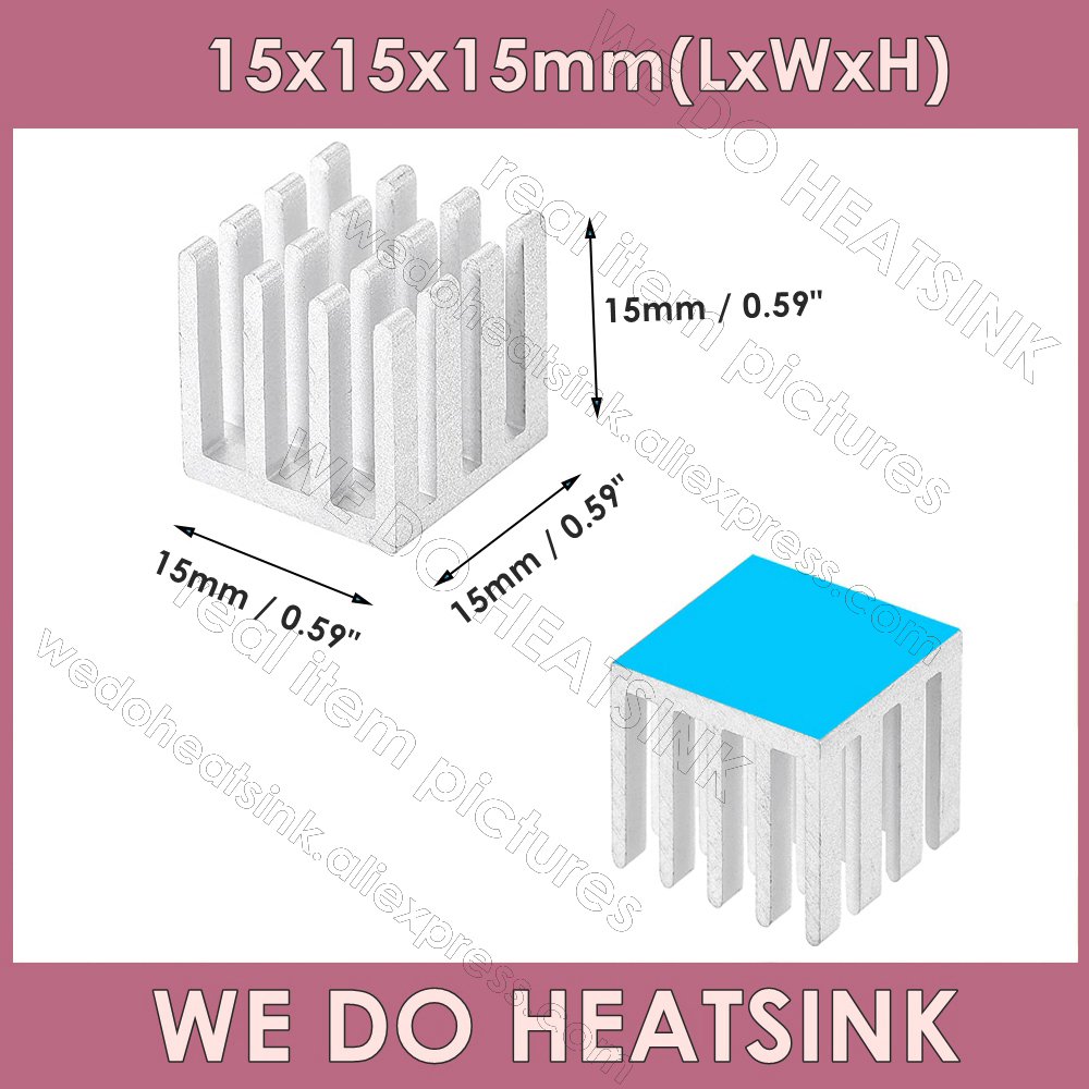 Aluminum Heatsink 15x15x15mm / - Aluminium Extrusion ulasan dan harga