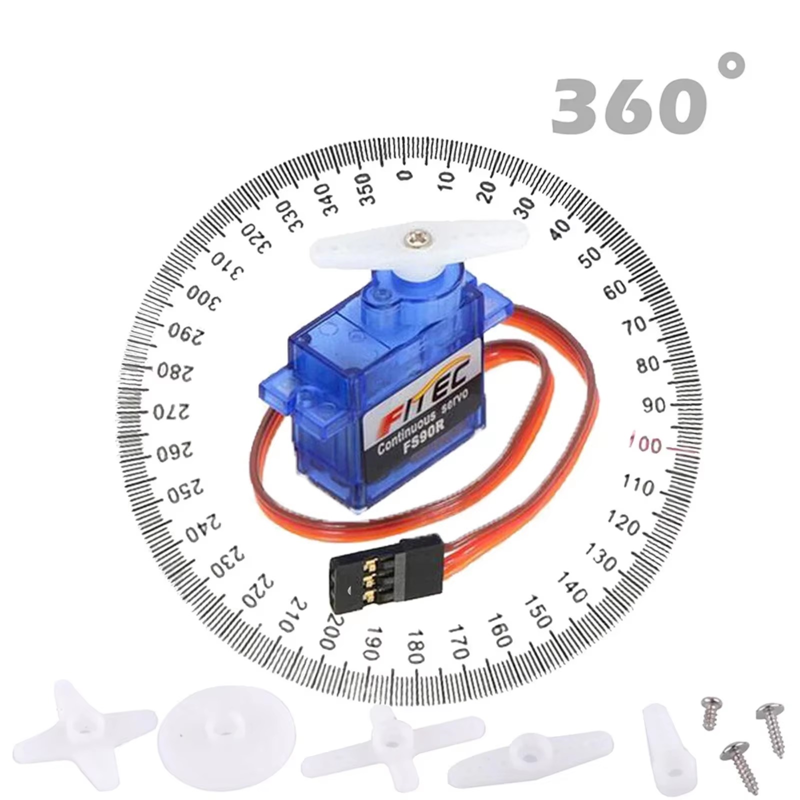 FS90R 9g Servo 360 Degree Cont - Servo 9G ulasan dan harga