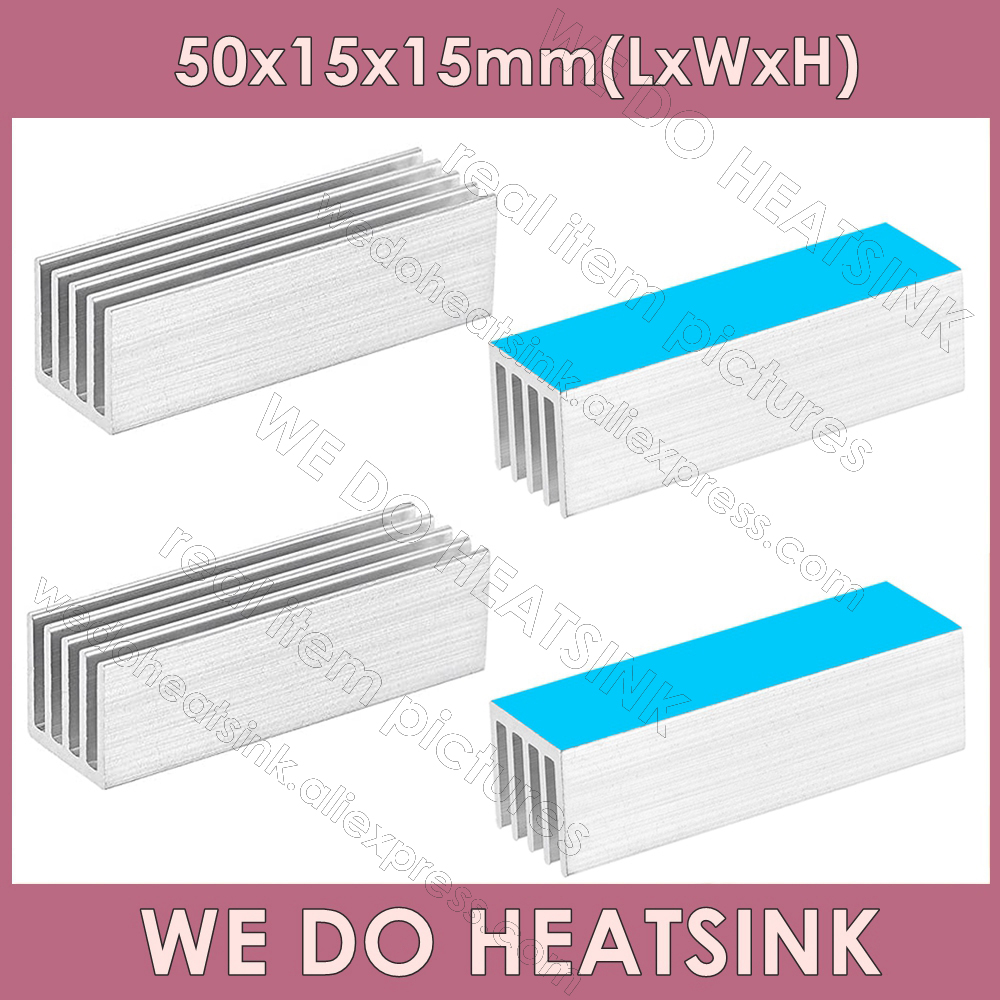 WE DO HEATSINK 50x15x15mm With - Aluminium Extrusion ulasan dan harga