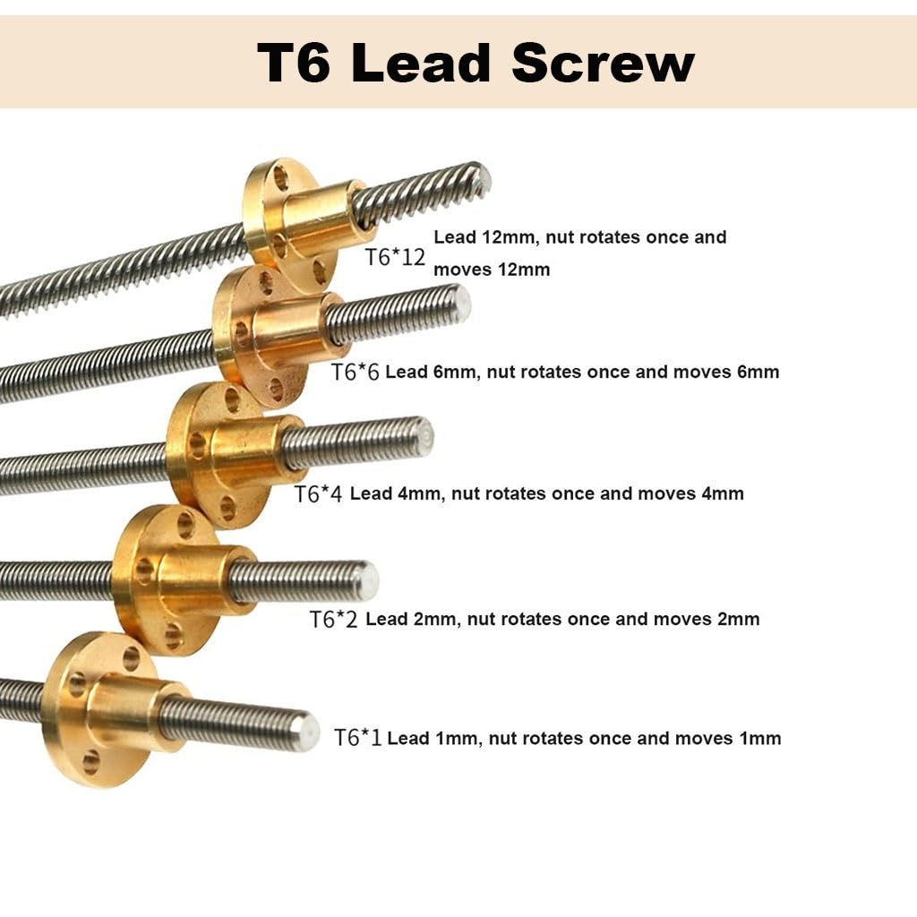 1pcs T6 lead Screw Round Flang - Lead Screw 8Mm ulasan dan harga