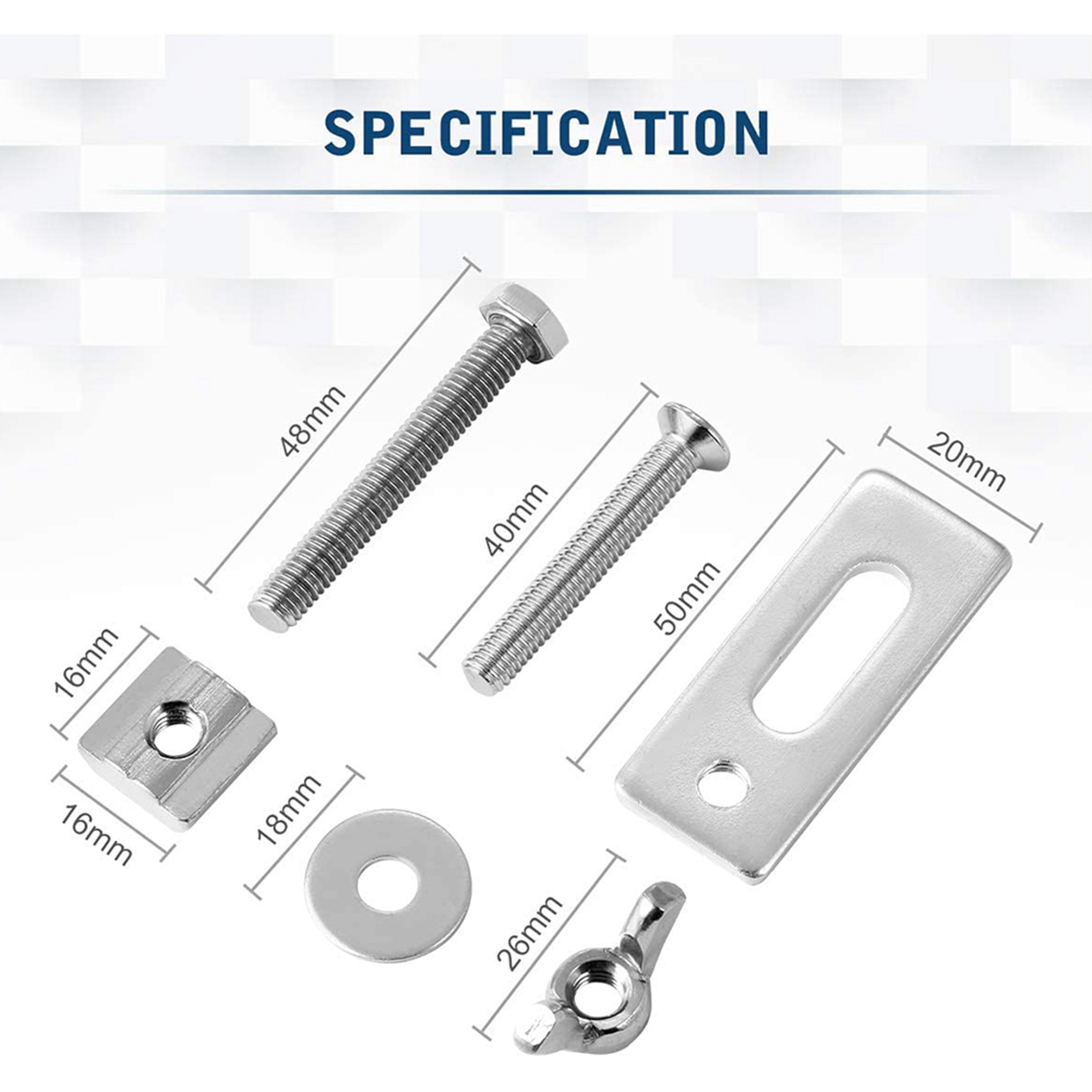 B62B-8 Pack T-Track Clamp,Mini - 3018 Cnc ulasan dan harga