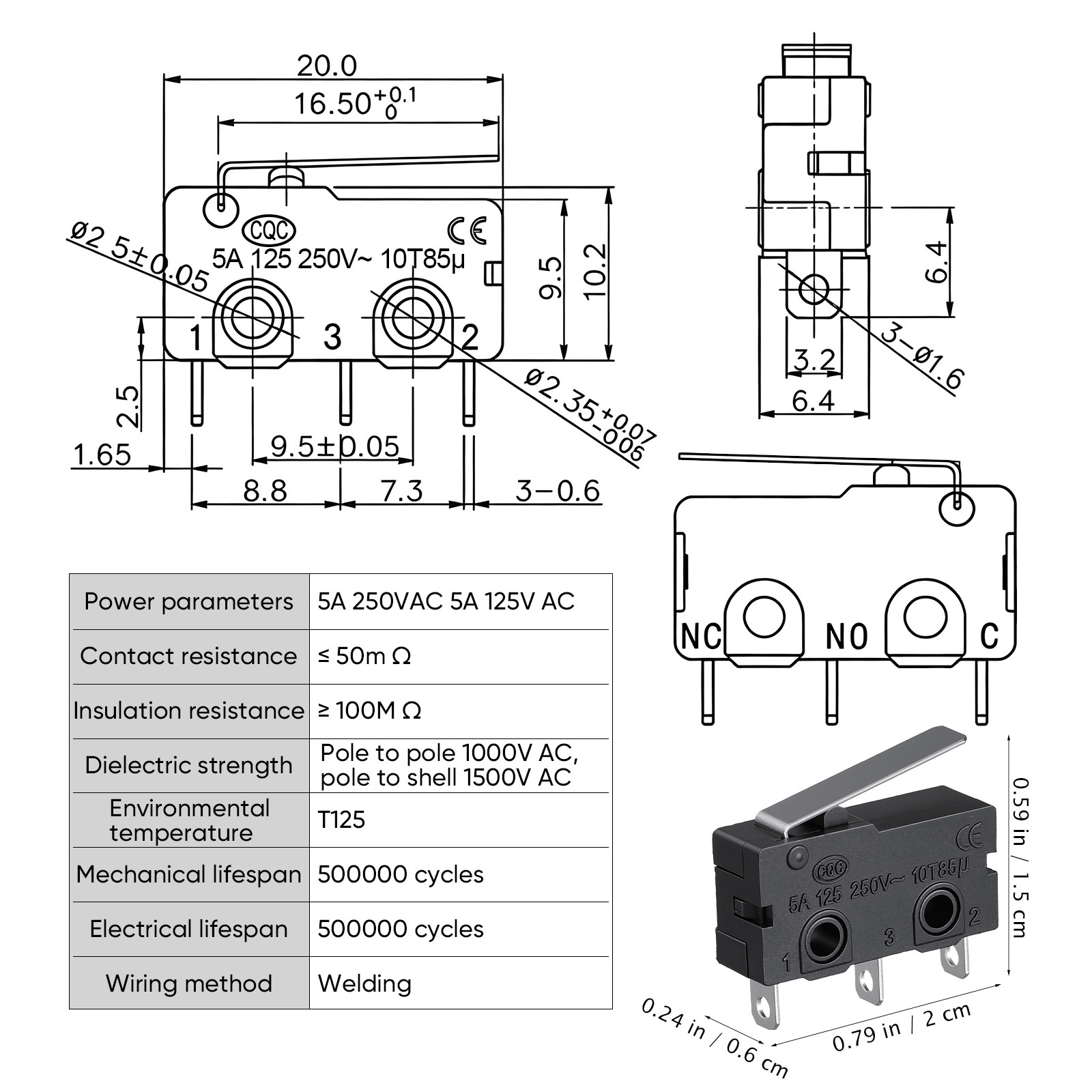 Microwave Door Microswitch 12  - Limit Switch ulasan dan harga