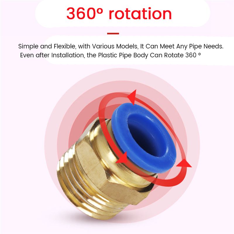 SDFC PC Pneumatic Air 10Mm 8Mm - Coupling 8Mm ulasan dan harga