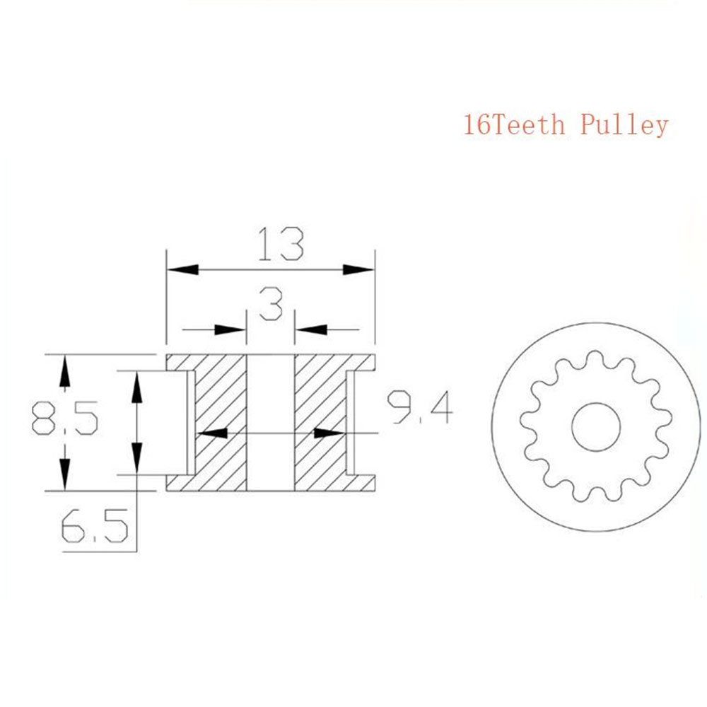 GT2 Idler Timing Pulley 16/20  - Gt2 Pulley ulasan dan harga