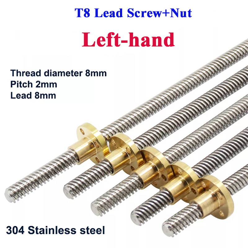 T8 Lead Screw Left-hand Thread - Lead Screw 8Mm ulasan dan harga