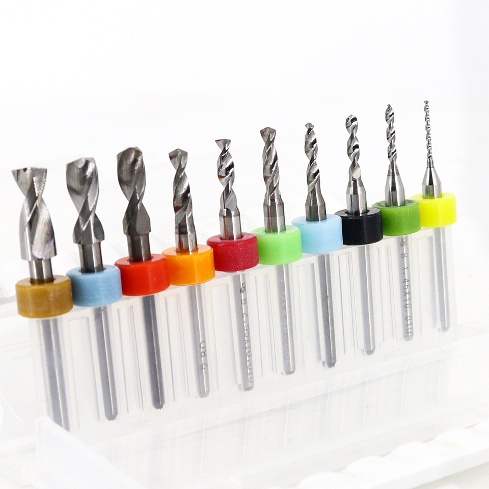 3.175mm Shank 10Pcs PCB Drill  - End Mill Set ulasan dan harga