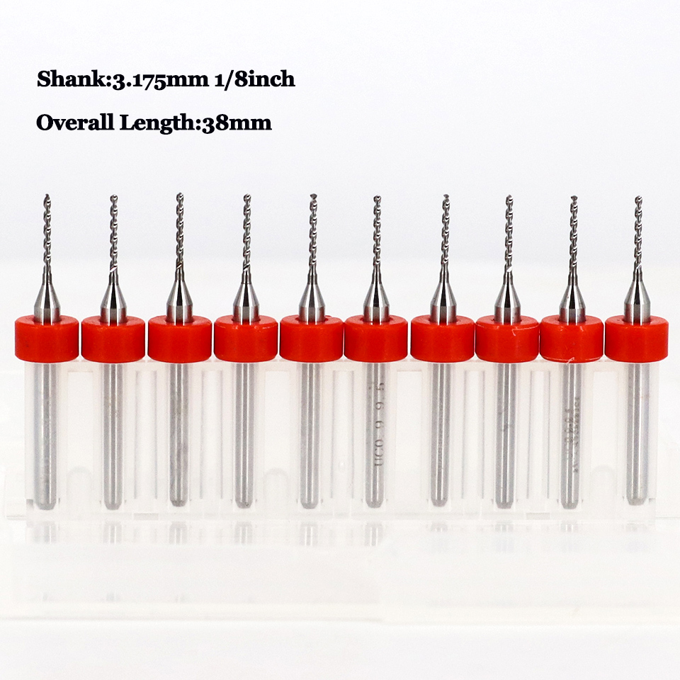 3.175mm Shank 10Pcs PCB Drill  - End Mill Set ulasan dan harga
