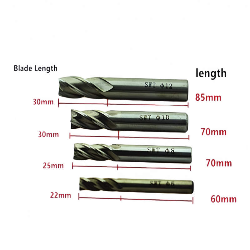 4Pcs Carbide End Mill Set HSS  - End Mill Set ulasan dan harga