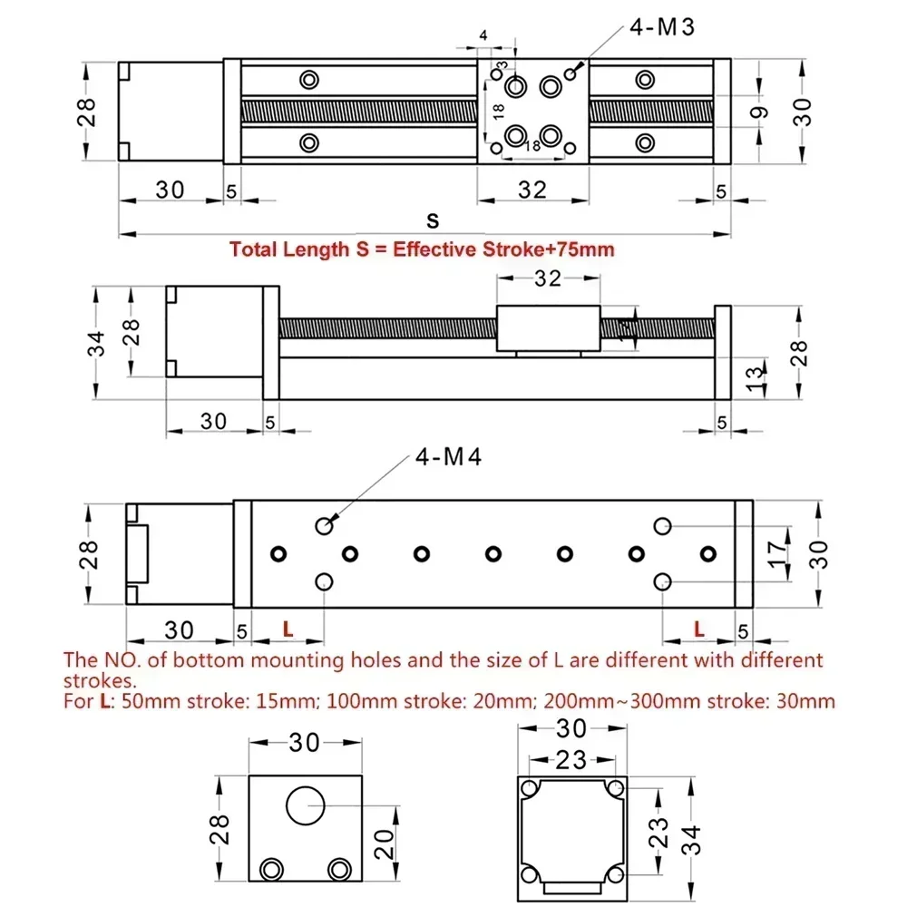 T-type Linear Guide Rail Stage - Linear Rod 8Mm ulasan dan harga