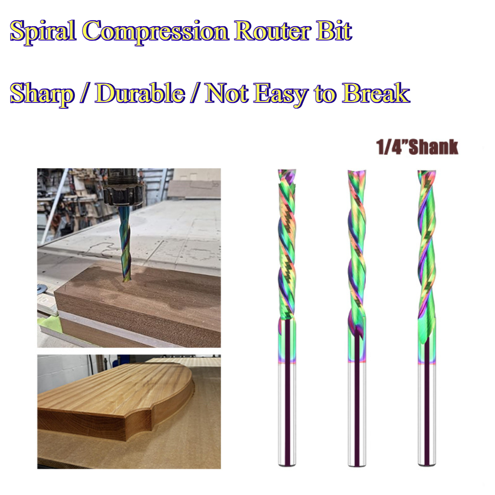 Spiral Compression Router Bit  - Carbide End Mill ulasan dan harga